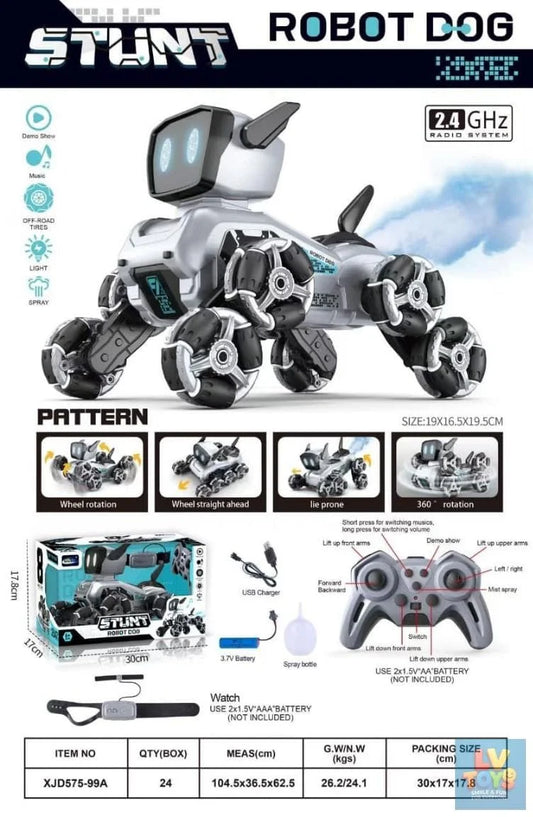 8WD Gesture Control RC Stunt Dog Car for Kids