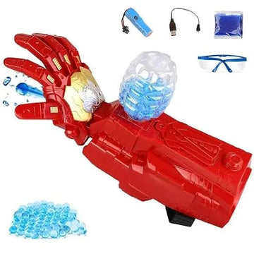 Iron Man Gelly Blast Hand Toy – Automatic Gel Blaster Gun for Kids