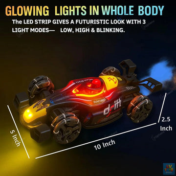 RISE REMOTE RC 4x4 Formula F1 Drift Smoke Car – Gesture Control Racing Toy